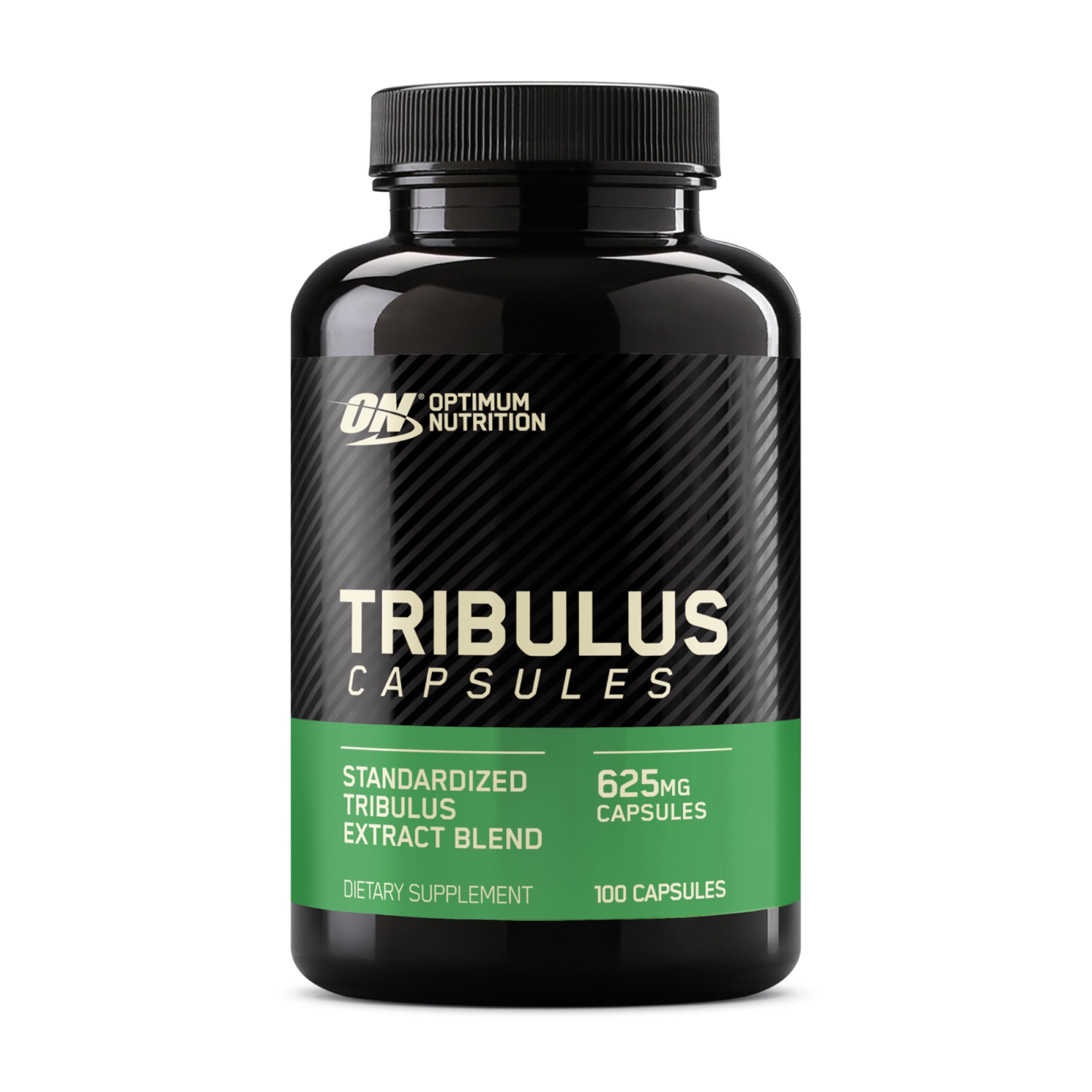 Optimum Nutrition frasco frontal mostrando 100 cápsulas y beneficios prácticos