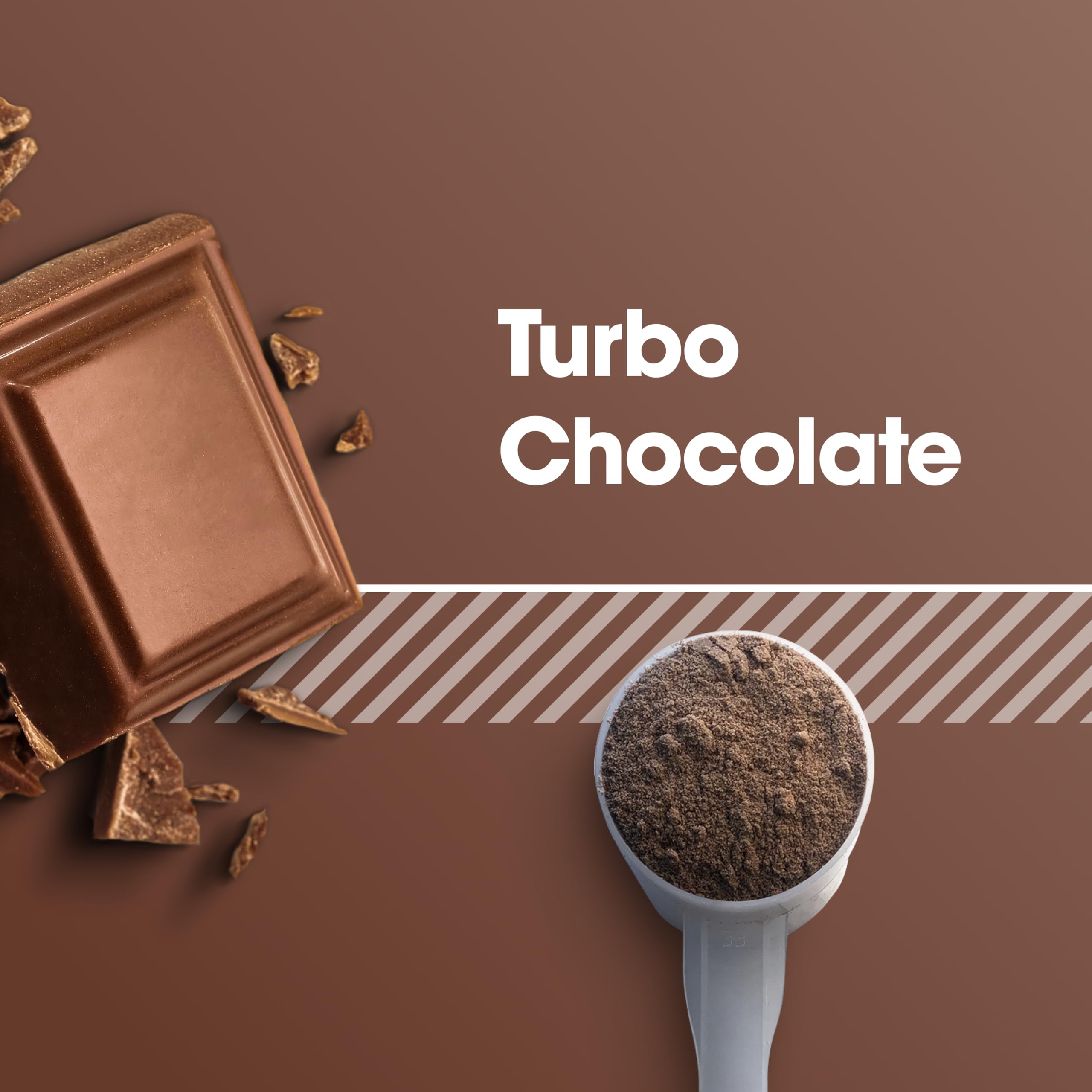 Optimum Nutrition textura del polvo Turbo Chocolate para mezcla rápida