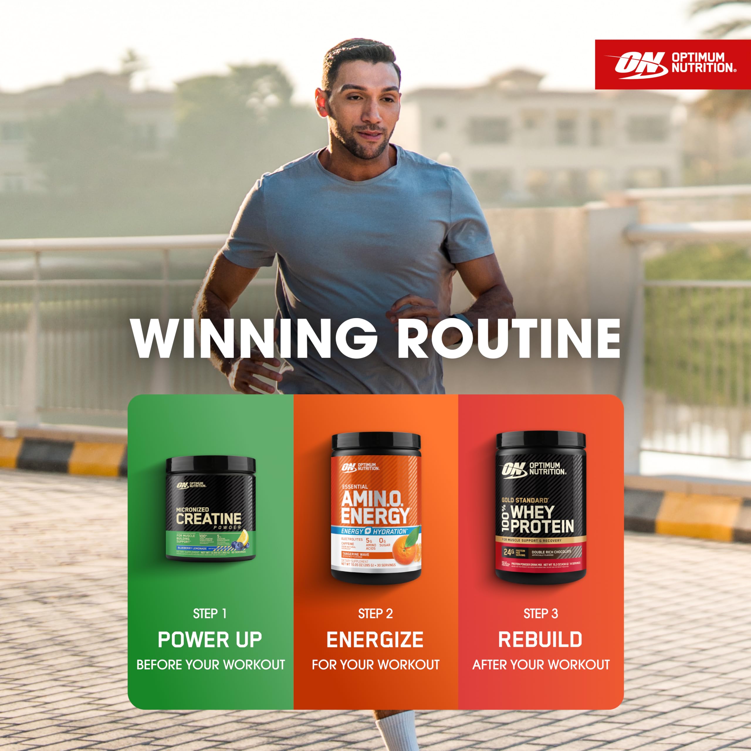 Optimum Nutrition uso en gimnasio como apoyo pre o post entreno práctico