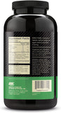 Optimum Nutrition tabla de valores nutricionales enfocando contenido de aminoácidos