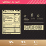 Optimum Nutrition vaso mezclado en mano listo para entrenar y proporcionar enfoque