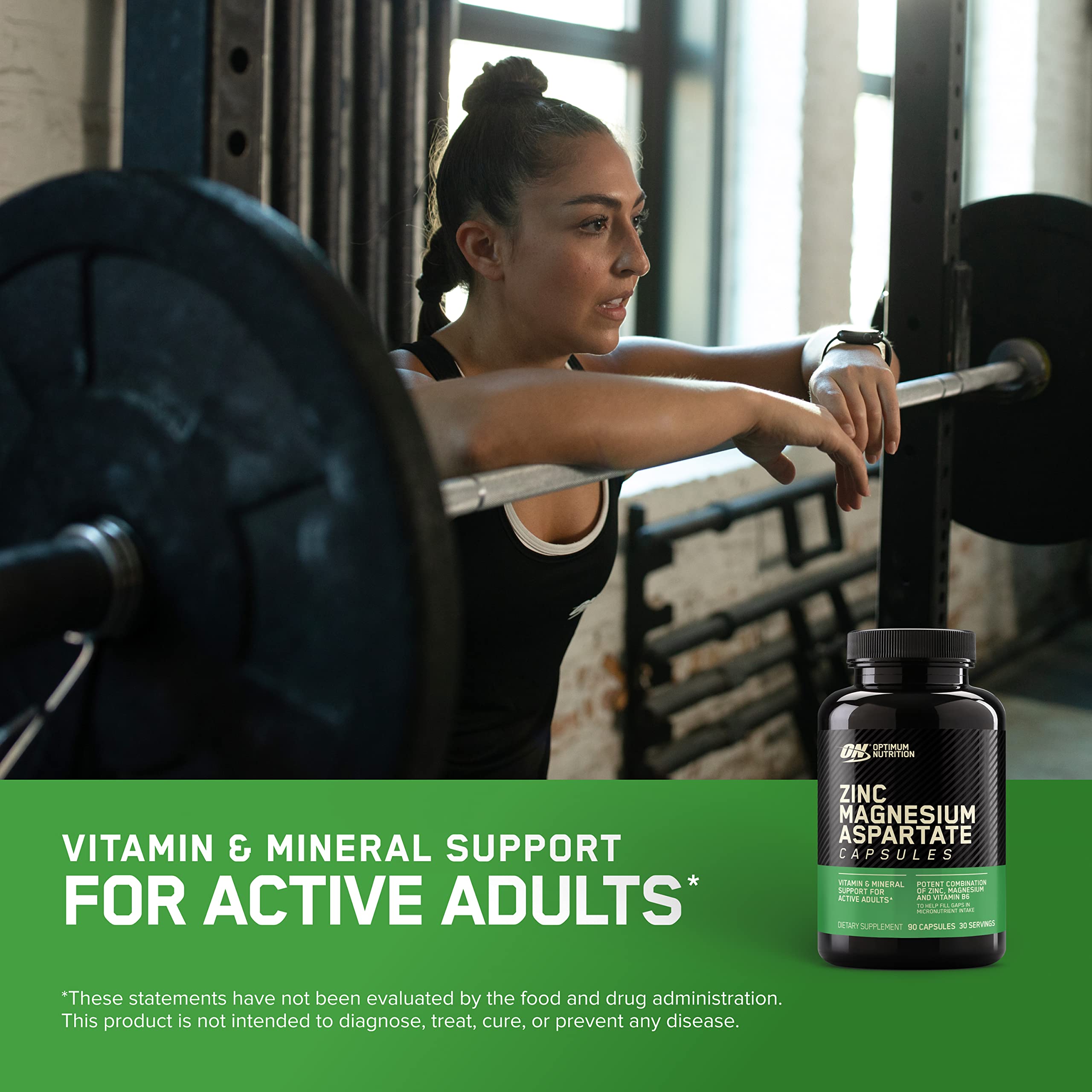 Optimum Nutrition primer plano de comprimidos para ver textura y tamaño