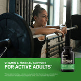 Optimum Nutrition primer plano de comprimidos para ver textura y tamaño