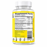 Optimum Research Labs Semen Max junto a vitaminas en mesa, apoyo nutricional visible