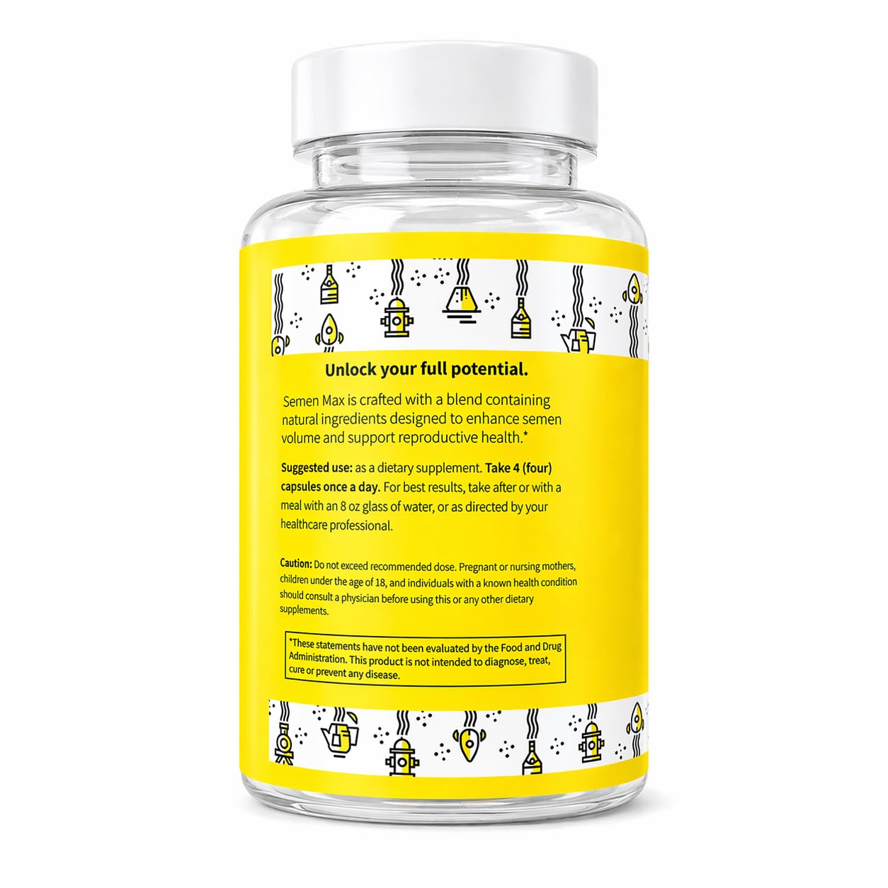 Optimum Research Labs Semen Max cápsula detalle que destaca pureza y calidad