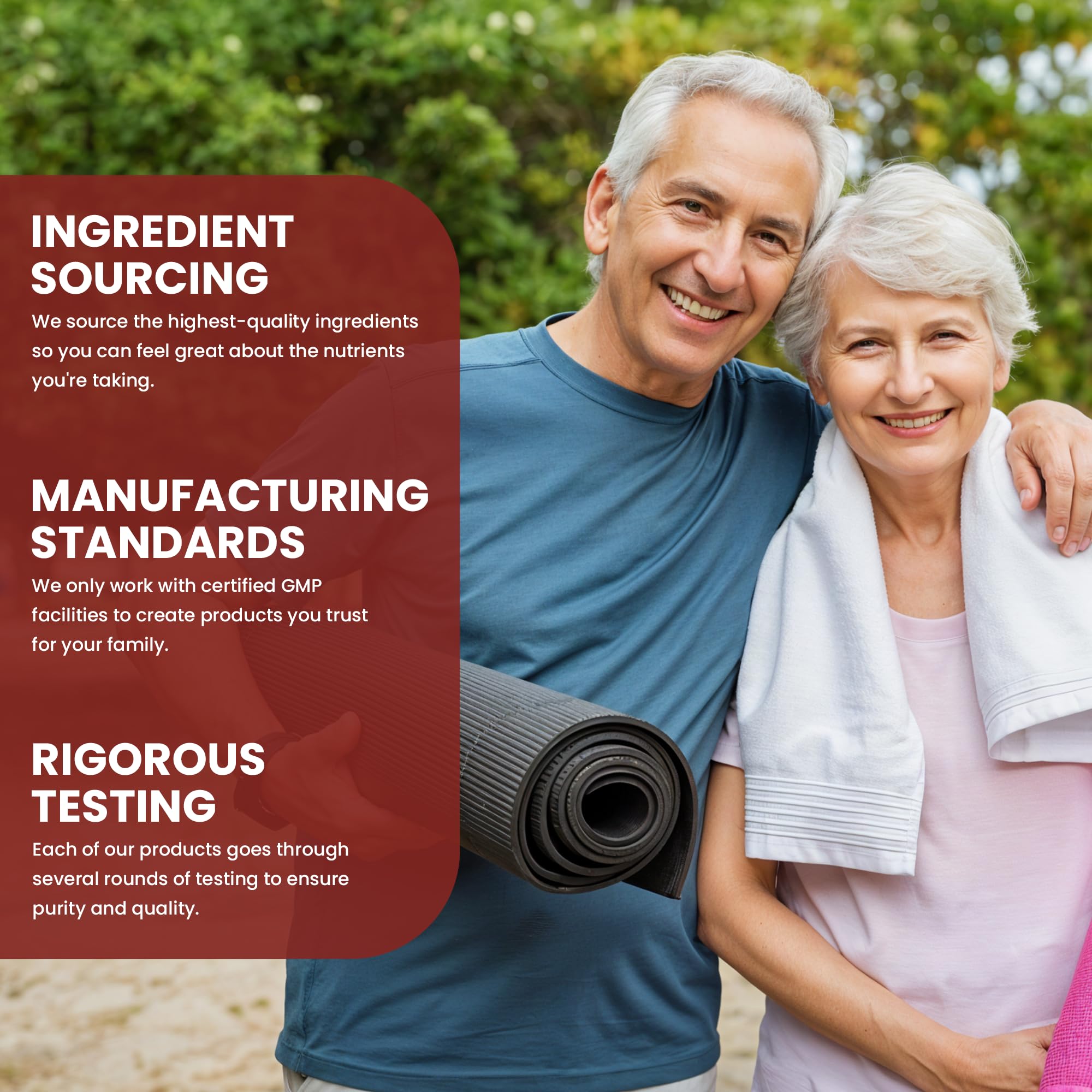 OPTIVIDA etiqueta nutricional destaca ingredientes y certificado GMP