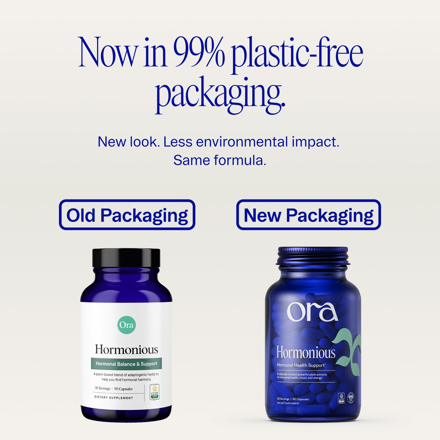 Ora Organic cápsulas vistas desde arriba para apreciar tamaño y tono