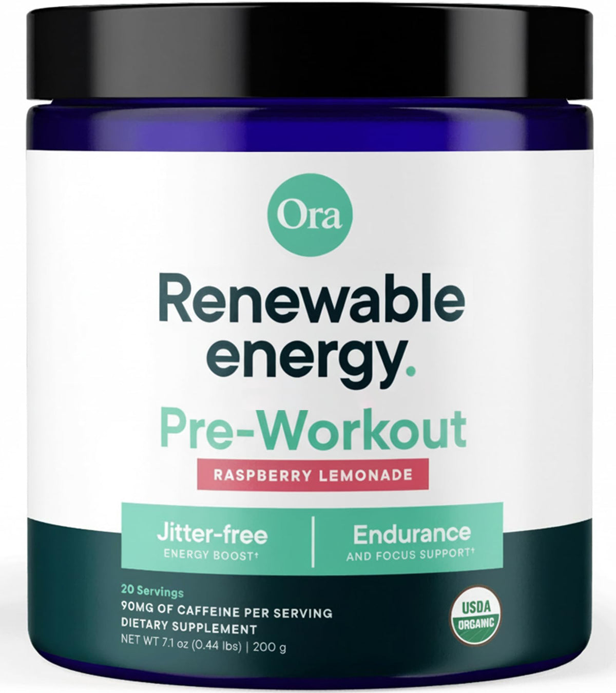 Ora Organic vista frontal del envase con etiqueta clara y beneficios