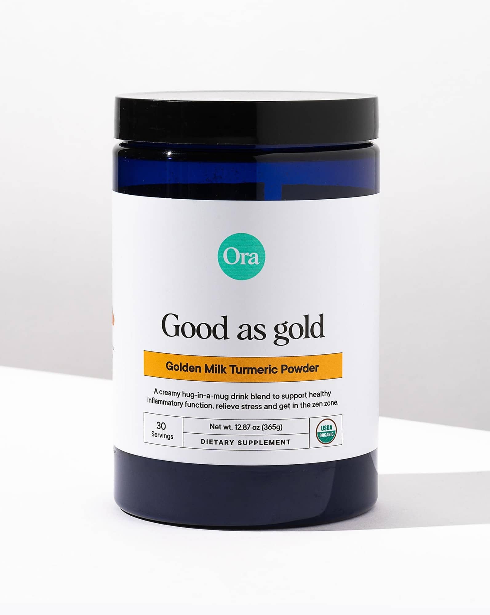 Ora Organic ingredientes crudos (cúrcuma, jengibre), perfil natural