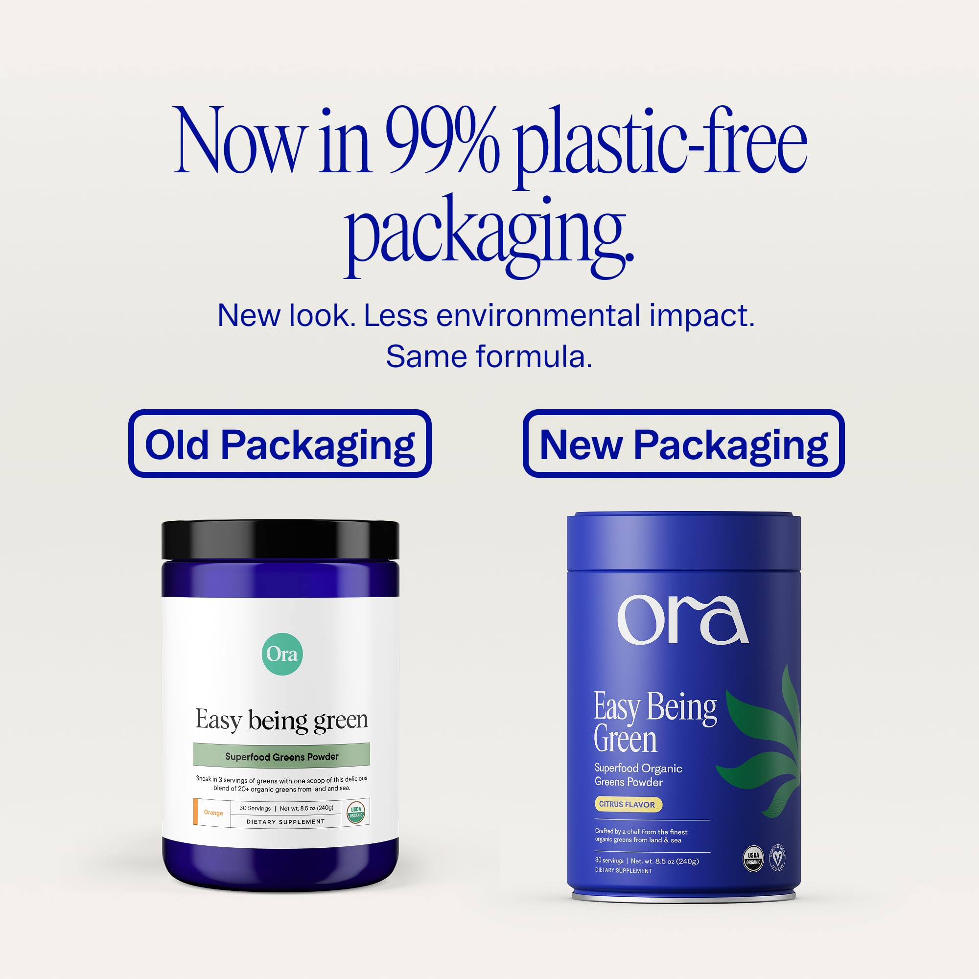 Ora Organic textura en primer plano del polvo, destaca finura y fácil disolución