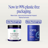 Ora Organic polvo en primer plano mostrando textura fina y mezcla instantánea para bebidas
