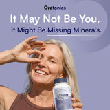 Oratonics caja abierta con cápsulas visibles para presentar cantidad y formato