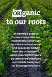 Oregon's Wild Harvest cápsulas en mano mostrando dosis y facilidad