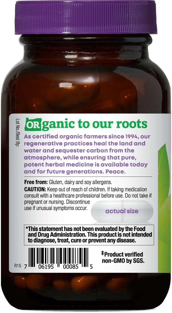 Oregon's Wild Harvest etiqueta con sellos orgánico y Non-GMO garantizando confianza