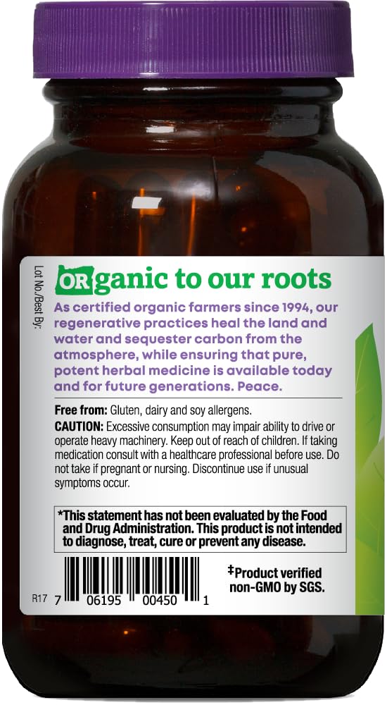 Oregon's Wild Harvest etiqueta con sellos orgánico y non-GMO para seguridad