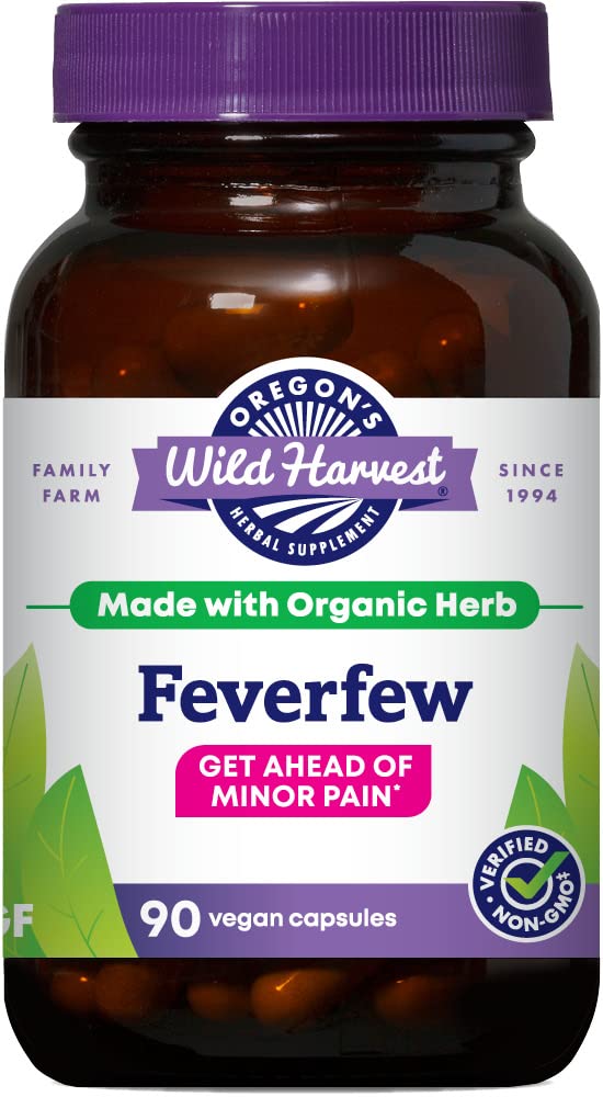 Oregon's Wild Harvest frasco frente mostrando 90 cápsulas y claridad de ingredientes
