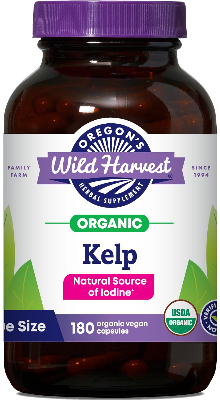 Oregon's Wild Harvest frontal con envase claro y beneficios visibles