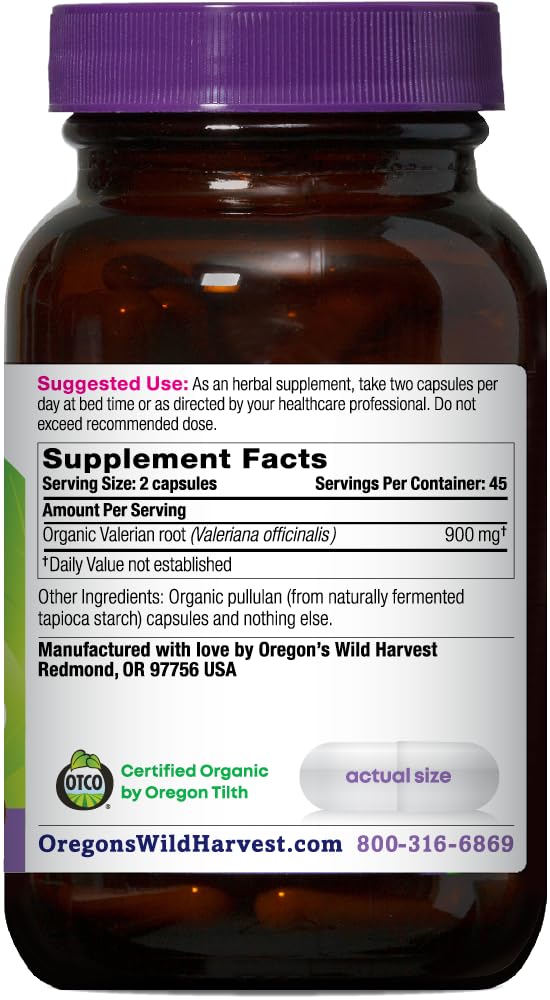 Oregon's Wild Harvest cápsula abierta con polvo y fácil consumo