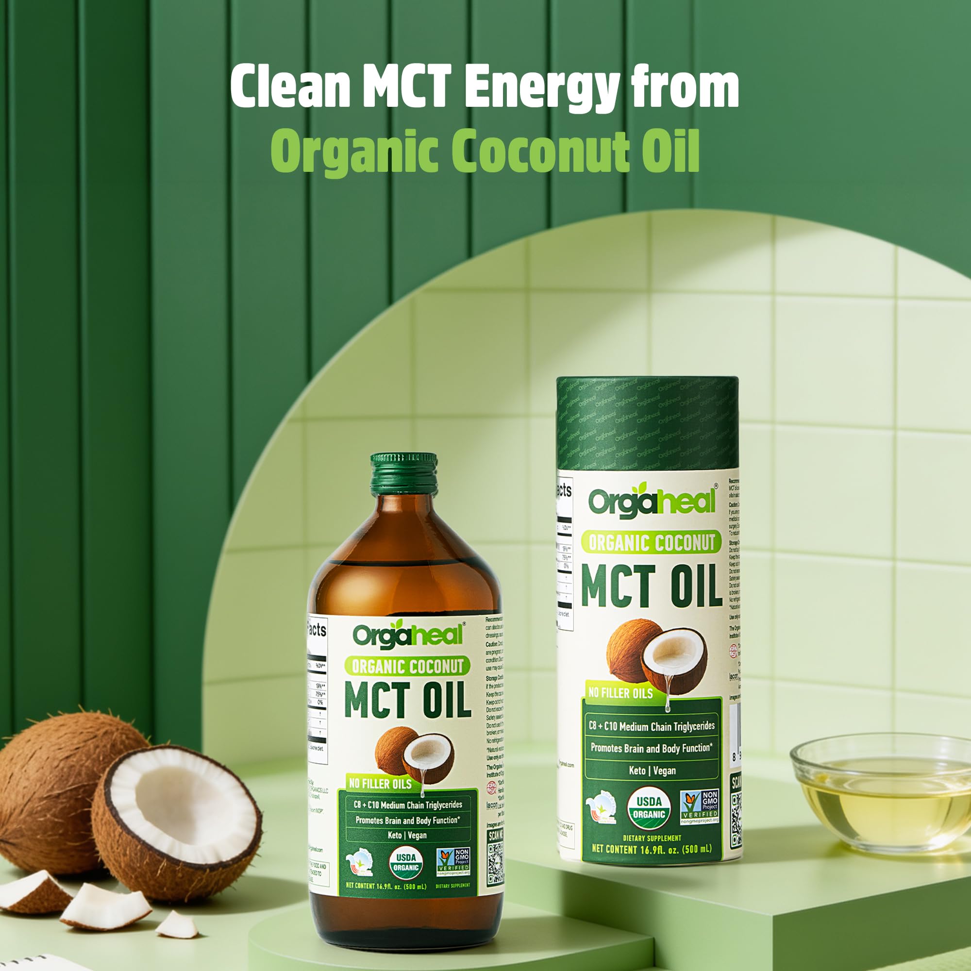 Orgaheal gota de aceite mostrando textura ligera y clara