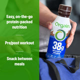 Orgain pack de 12 botellas para stock doméstico y conveniencia