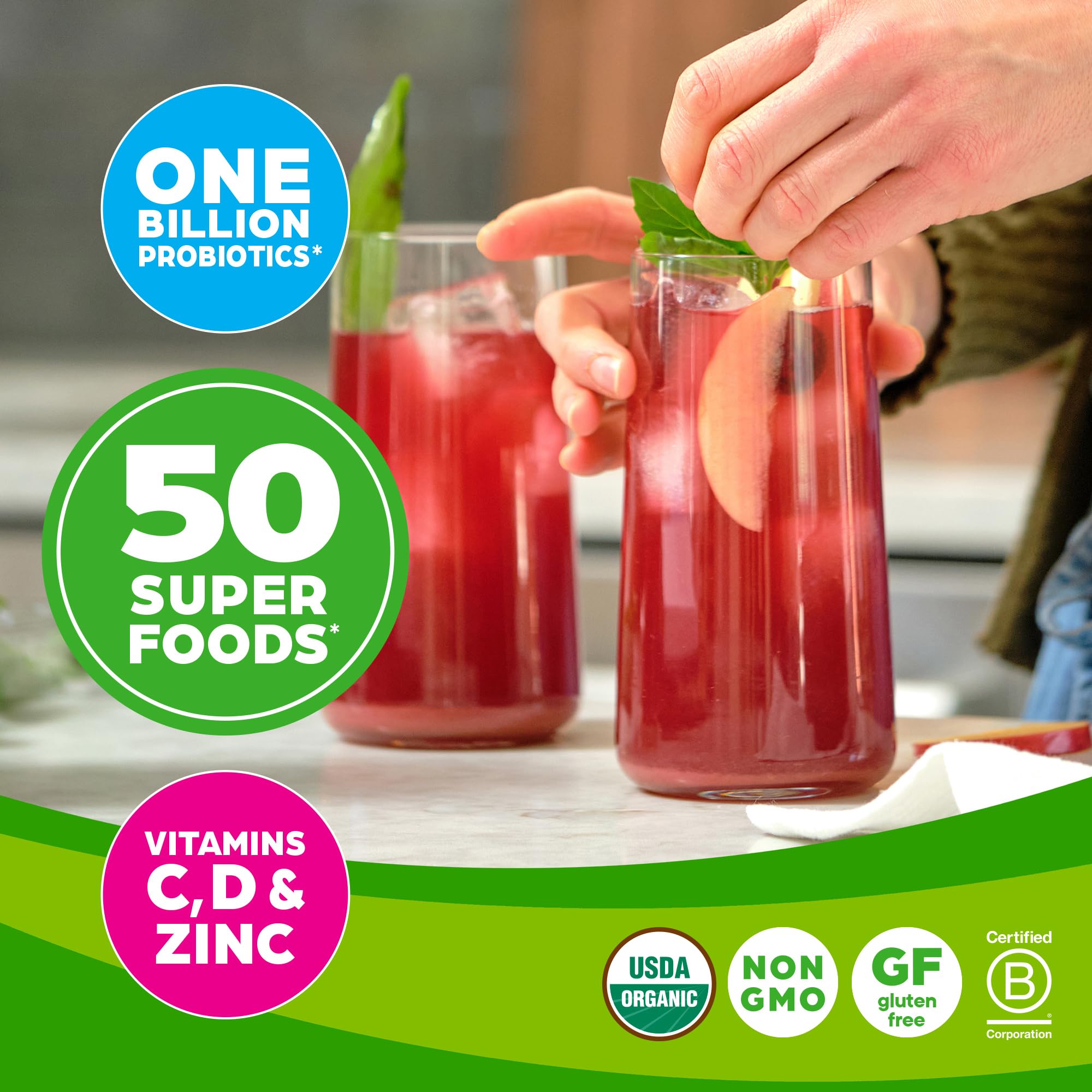 Orgain batido matinal con polvo para un desayuno rico en nutrientes