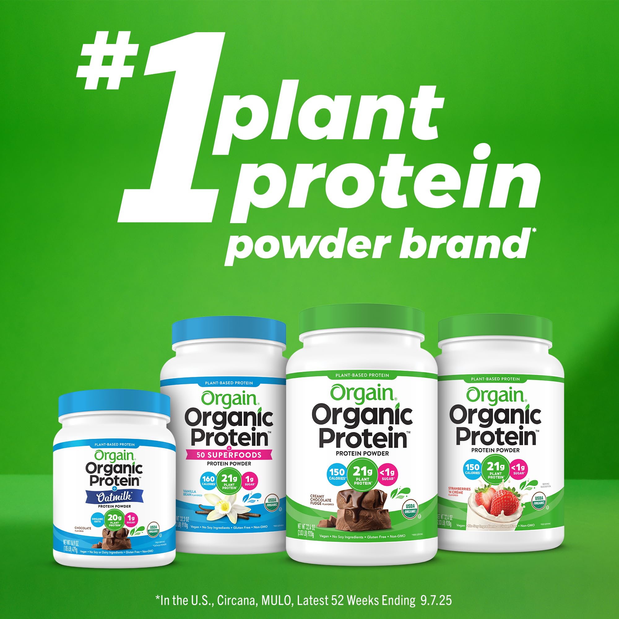 Batidos y muffins hechos con Orgain añadidos para más proteína