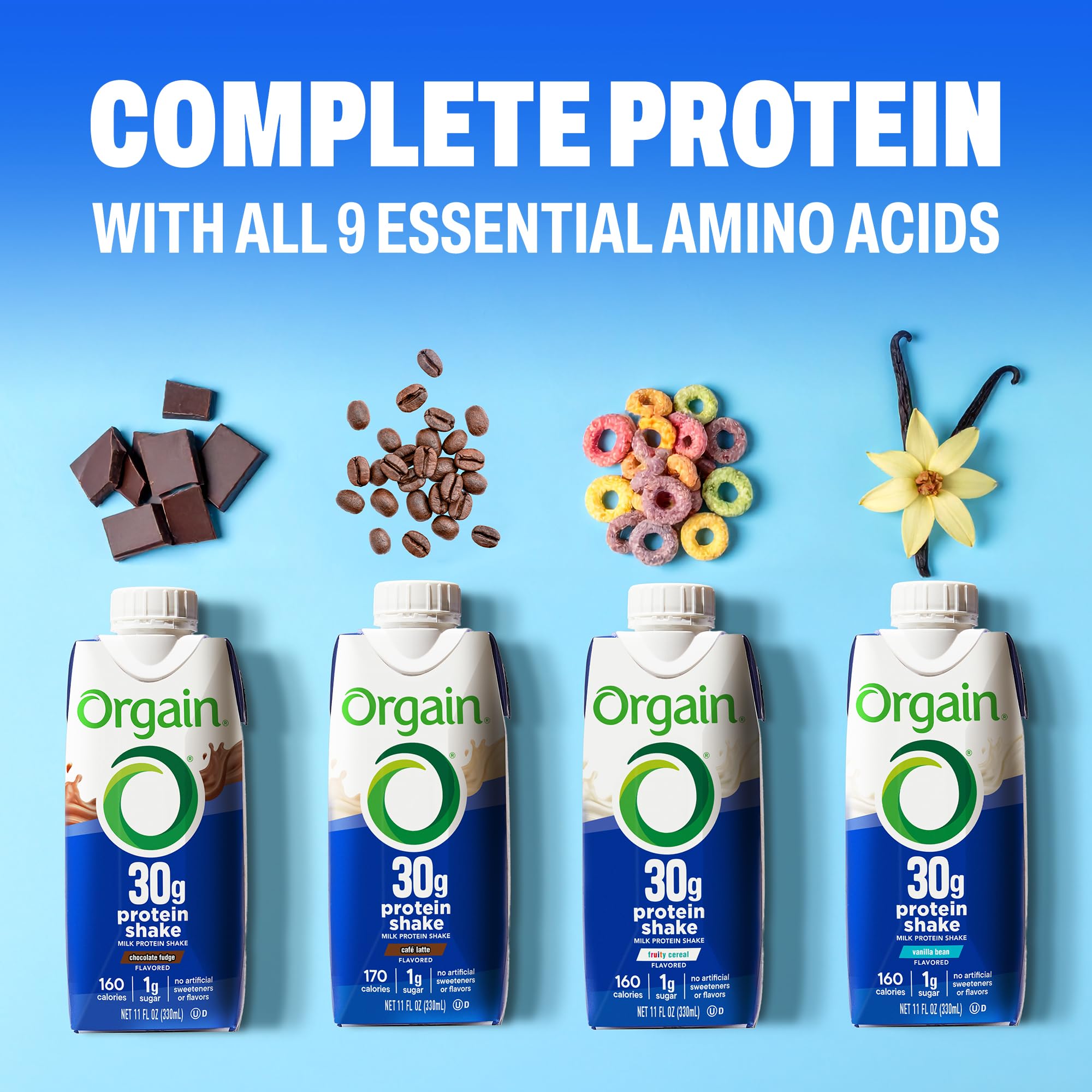 Orgain batido en actividad al aire libre ideal para recuperación post-ejercicio