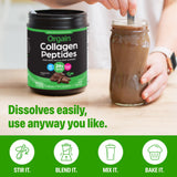 Orgain etiqueta con lista de ingredientes y beneficios limpios