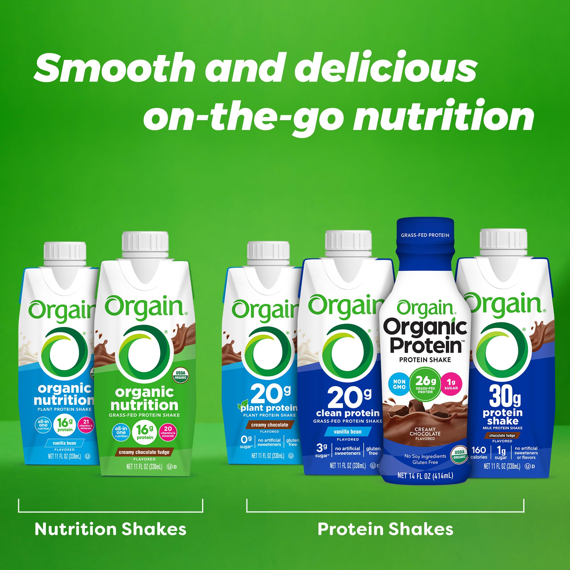 Orgain en escenario de desayuno móvil ideal para mañanas ocupadas