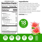 Orgain espuma superior visible que indica mezcla ligera y apetecible