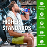 Orgain etiqueta nutricional detallada mostrando 38 g de proteína
