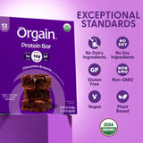 Orgain ingredientes naturales mostrados para confianza en calidad orgánica