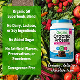 Orgain selección de 50 superalimentos orgánicos, mejora nutricional visible