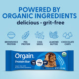 Orgain etiqueta de ingredientes orgánicos y certificaciones claras