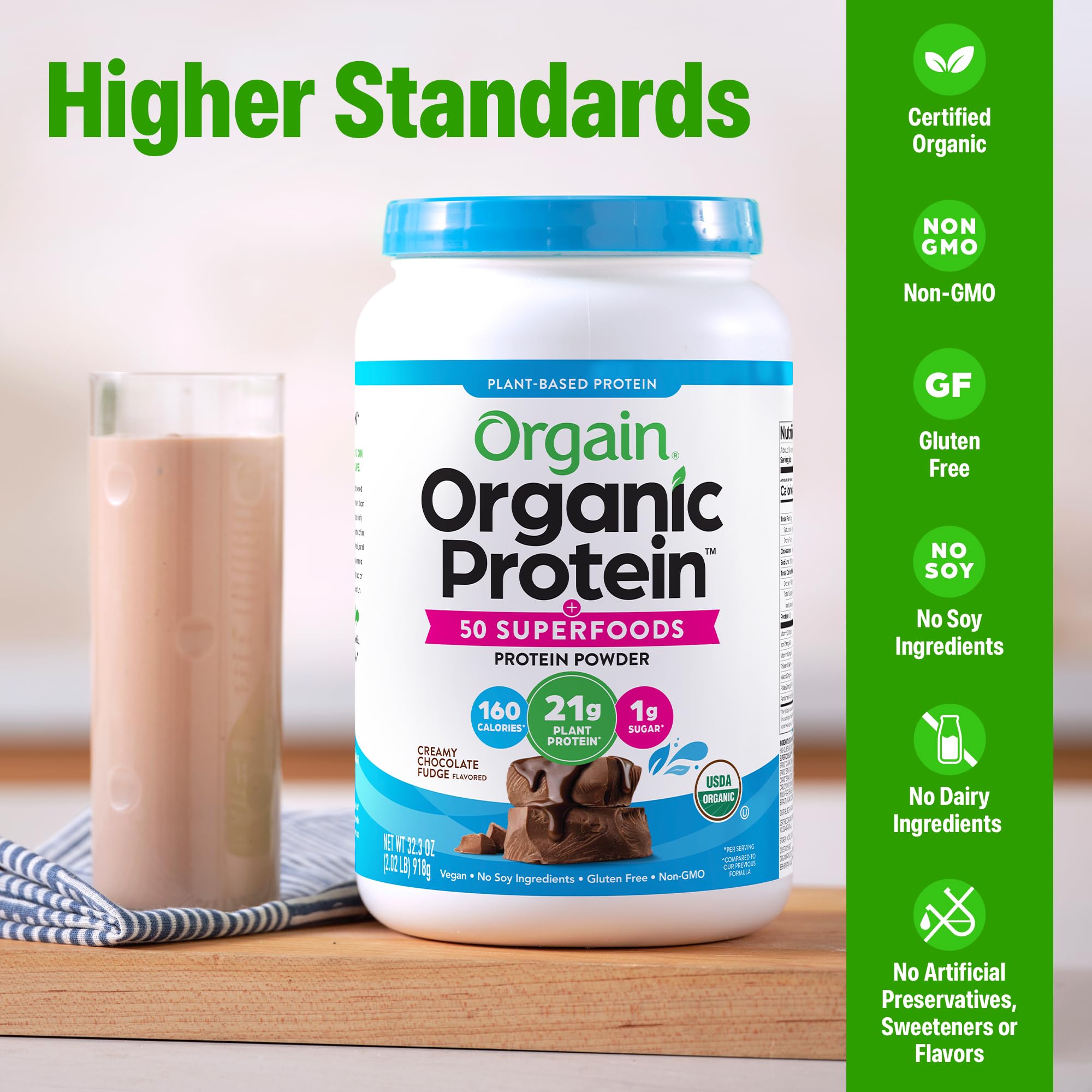 Orgain batido listo en vaso, aporta proteína vegetal cremosa al instante