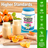 Orgain batido preparado en vaso listo para consumir y nutritivo