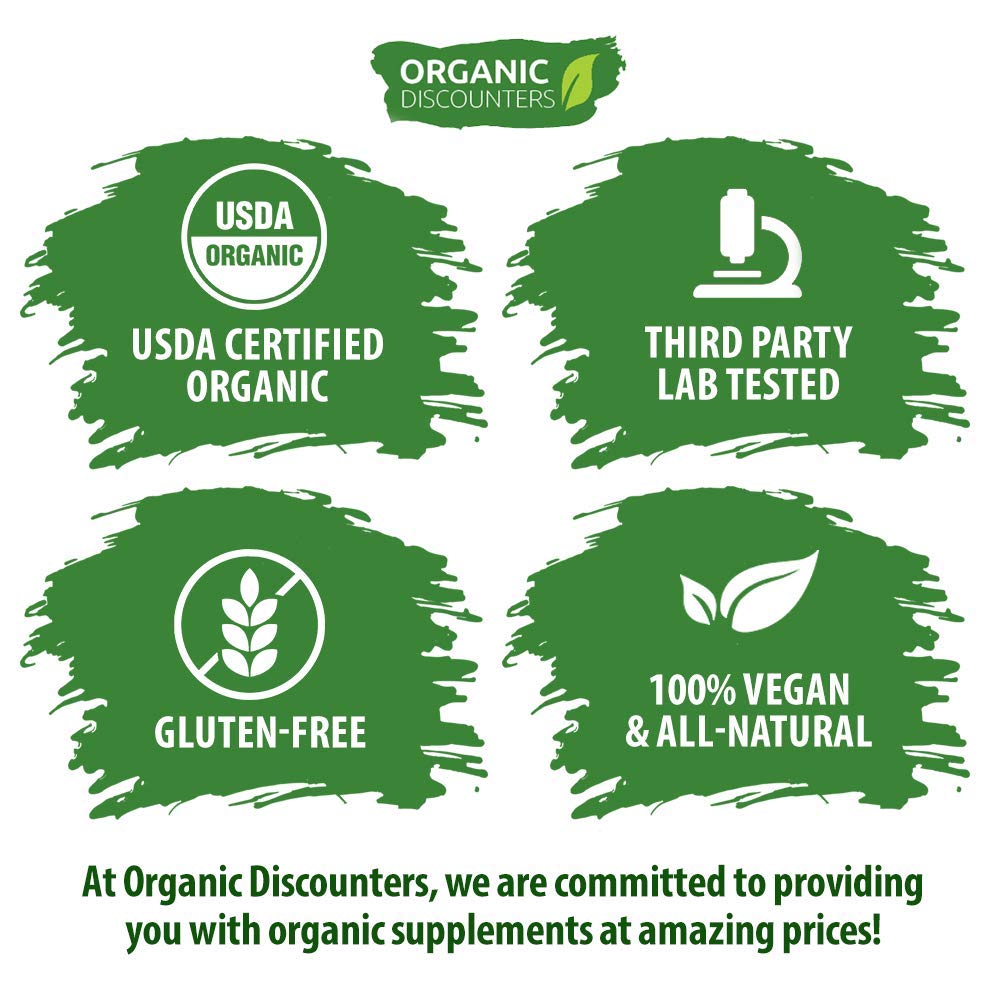 Organic Discounters plantas de cardo mariano destacando origen orgánico