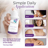 Organic Excellence envase junto a regla para escala, demuestra tamaño 3.3 fl oz