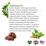 Organic Health Labs ingredientes clave: ashwagandha, magnesio y vitaminas