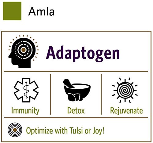 Etiqueta de ORGANIC INDIA Amla Powder con lista de ingredientes y certificación