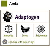 Etiqueta de ORGANIC INDIA Amla Powder con lista de ingredientes y certificación