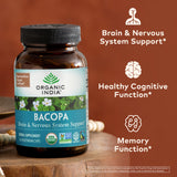 ORGANIC INDIA cápsulas junto a un desayuno saludable para uso diario