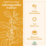 ORGANIC INDIA etiqueta con sello USDA Organic y certificaciones visibles