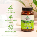 ORGANIC INDIA cápsulas detalle textura vegetal para consumo fácil