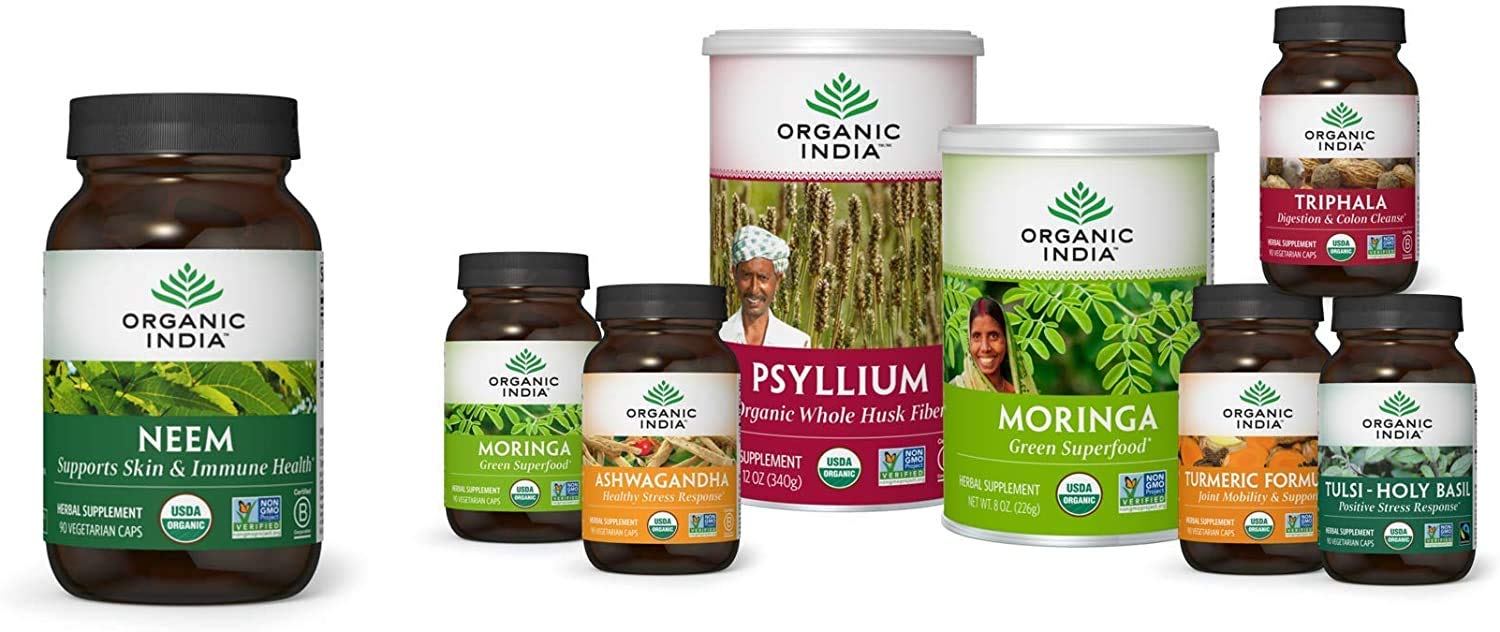ORGANIC INDIA envase en ambiente doméstico estilo de vida saludable