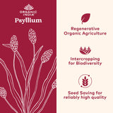 ORGANIC INDIA textura fina del polvo de psyllium para mezclar fácilmente
