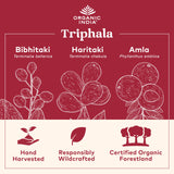 ORGANIC INDIA cápsula en primer plano que ilustra facilidad de ingesta