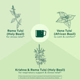ORGANIC INDIA taza con infusión humeante que transmite calma y sabor floral