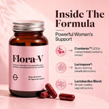 Organic Olivia Flora-V botella lateral para ver volumen y presentación