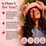 Organic Olivia Flora-V junto a regla para comparar tamaño real